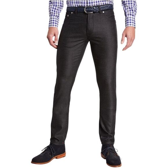 Digel Charcoal Gray "Lino Ceramica" Five Pocket Pant - Picture 1 of 10